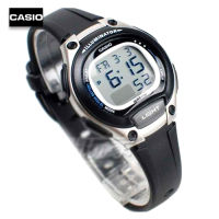 Velashop นาฬิกาข้อมือผู้หญิงคาสิโอ ดิจิตอล CASIO Standard Digital สายเรซินสีดำ สีเทา รุ่น LW-203-1AVDF, LW-203-1A, LW-203