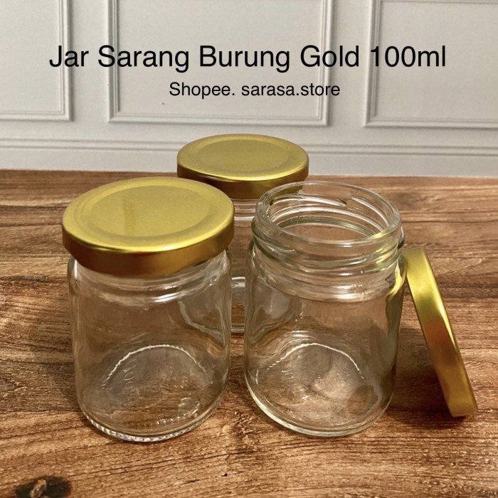 Mini Jar Toples Kaca Tutup Seng Emas 500ml Lazada Indonesia 6671