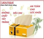 Giấy Rút Khăn Ăn Gấu Trúc Sipiao Làm Từ Sợi Tre Siêu Mềm 300 tờ