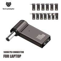 ตัวแปลงปลั๊กหัวเสียบ USB ตัวเชื่อมอะแดปเตอร์ Charger Laptop PD 100W ชนิด C ตัวเมียเป็น DC ตัวผู้สำหรับ Lenovo/HP // ASUS/เหมาะสมสำหรับ Acer /Sony