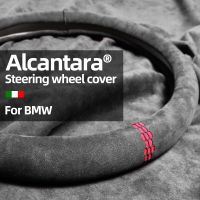 BETTERHUMZ 38CM Alcantara Suede Car Steering Wheel Cover For BMW F20 F30 F32 E46 E60 E90 X1 X2 X3 G01 X4 X5 E70 Car Accessories