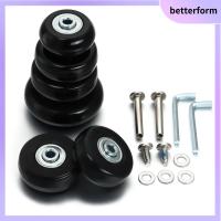 BETTERFORM 57-59MM ตัวเลื่อน เงียบไร้เสียง อะไหล่สำหรับเปลี่ยน เพลาชิ้นส่วนกระเป๋าเดินทาง ซ่อมล้อล้อ ล้อกระเป๋าเดินทาง ชุดซ่อมเพลา