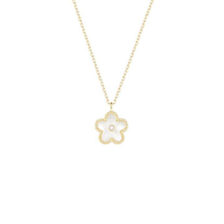 cod-baobao-ดีไซน์ดั้งเดิม-s925-สร้อยคอเงินแท้คริสตัลฟริทิลดิริเซียมดอกไม้ขนาดเล็กหวานบริสุทธิ์สร้อยคอไหปลาร้า-christmas-gift