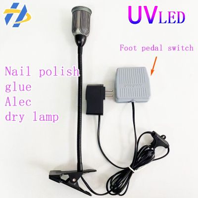 Led Ultraviolet  Lampe Uv Led Uv Gel Curing Light Nail Dryer for Diy Nail Arth Epoxy Resin Curing Black Light Foot Switch Rechargeable Flashlights