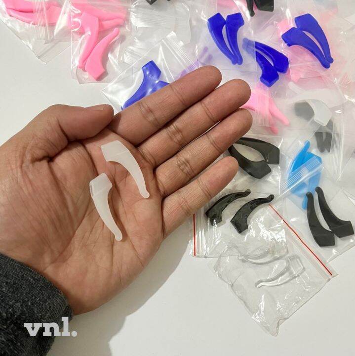 1 Pair Eyeglasses Retainer Silicone Ear Grip Temple Guard Anti Slip Retainer Silicone