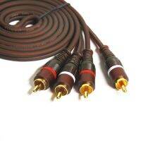 High-quality silicone flexible cable oxygen-free copper audio cable 2RCA digital audio HiFi power amplifier audio cable