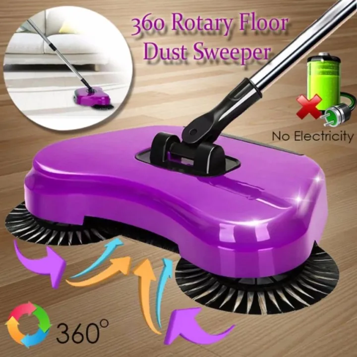 360 Rotary Home Use Magic Manual Telescopic Floor Dust Sweeper Lazada PH