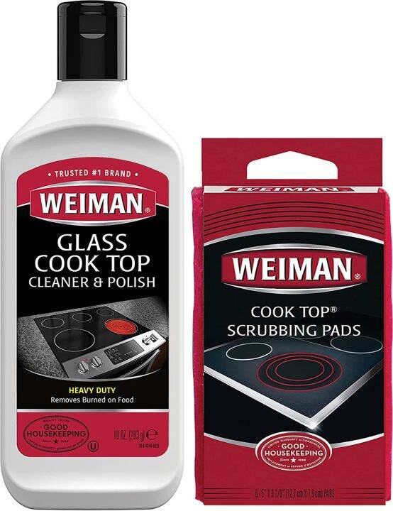 Weiman Ceramic and Glass Cooktop Cleaner Heavy Duty Cleaner and