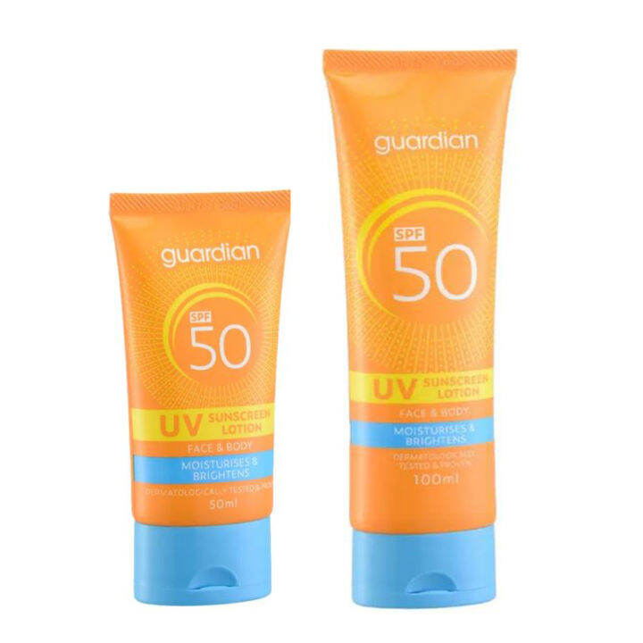 Guardian Face & Body UV Sunscreen Lotion SPF50 50ml/100ml Moisturises