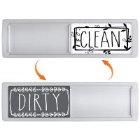┇ Clean Dirty Sign Strong Magnetic Dishwasher Magnet Non-Scratch Simple Sliding Dishwasher Indicator For Dishwasher