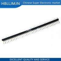 20PCS 1X40 PIN Single Row MALE 2.54MM PITCH 11MM LONG PIN Header connector Strip 1X40pin 1*40 40P 40PIN black FOR PCB BOARD WATTY Electronics