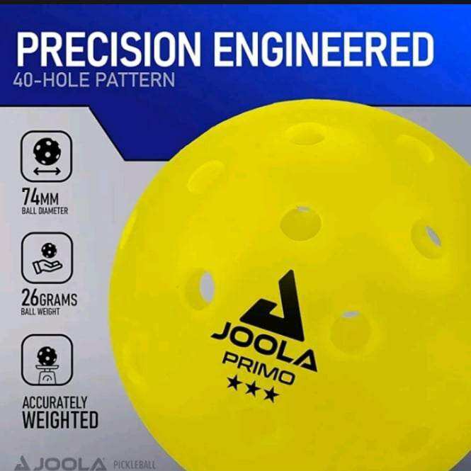 Joola Primo Pickleball Ball 40 Hole (USA Approved) Per Piece (J ...