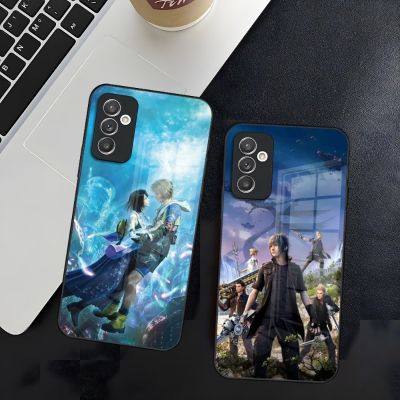 （shine electron）เคสโทรศัพท์ Final Fantasy Xv Ffxv สำหรับ Samsung S30 S21 S20 S23 S22 S10 Fe S9 E Note 20 10 Pro Ultra Plus 5G แก้ว