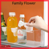 Family Flower Flash Sale 1pcs ตู้เย็นตู้เก็บของพาร์ติชั่นบอร์ดชั้นวางของ divider การจัดเรียงพาร์ทิชันห้องครัวตู้เย็น Snap-On bottle Rack Accessories