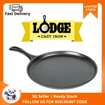 Lodge Cast Iron 10.5 Seasoned Round Griddle, L9OG3