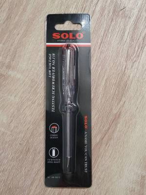 SOLO ไขควงลองไฟ ไขควงวัดไฟ ไขควงทดสอบไฟ (ราคา/6อัน) ไขควง เช็คไฟ วัดไฟ Solo No.138 ของแท้ สินค้าพร้อมส่ง
