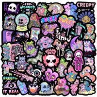 【YF】☑▲  50pcs Gothic Horror Stickers Imp Cartoon Decals for Kids Notebook Laptop Fridge Sticker