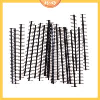 Aleaty? 20pcs 40Pin 2.54mm แถวเดียวตรงหัวต่อ PIN ชาย