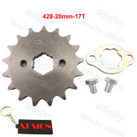 Motorcycle Chain 428 17T 20mm ID Front Engine Sprocket for 50cc-160cc Orion Apollo Dirt Pit Bike ATV Quad Go Kart Buggy