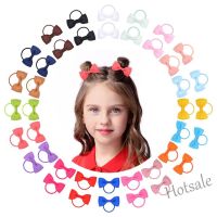 【hot sale】﹍ C10 2pcs Baby Girls Mini Hair Ties Grosgrain Ribbon Hair Band Elastic Head Rope Ponytail Holder Hair Accessories for Kids Baby Toddlers