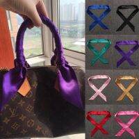 [A Flexible] สีทึบผ้าพันคอไหมขนาดเล็กสุภาพสตรี H Airband H Eadwear กระเป๋าถือริบบิ้น2022ใหม่
