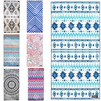 Printed Quick Dry Beach Towel Water-absorbent Gym Swimming Towels Microfiber Quality Bath Towels Yoga Mat Sand Free Beach Towel Towels