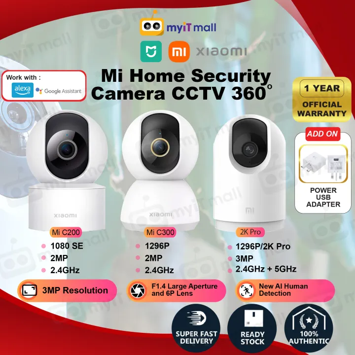 Xiaomi CCTV 360 /C300 /2K Pro IP Wireless Mi 360° Home Security Camera ...