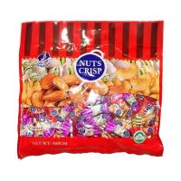 Nuts Crisp ขนมถั่วตุ๊บตั๊บมาเล มี 3 ขนาด 80 / 250 / 500 กรัม  ขนมถั่วอัดแท่ง