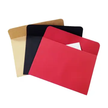 Blank Note Cards Envelopes  Black Note Cards Envelope - 100pcs Kraft Paper  Message - Aliexpress