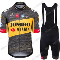 2021จัมโบ้ Visma ขี่จักรยานเสื้อผ้าฝรั่งเศสทัวร์ขี่จักรยานย์ชุดกบฏอย่างรวดเร็วจักรยานถนนสูทจักรยานกางเกงขาสั้นผ้ากันเปื้อน MTB M Aillot