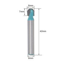 Vack 6Mm Shank Ball Nose End Mill รอบจมูก Cove Cnc Bit Radius Core กล่อง Solid Carbide Router Bit เครื่องมือ4 5ชิ้นชุด