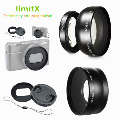 0.45X HD Super Wide Angle with Macro and Adapter Ring Cap Keeper For ZV-1 ZV1 RX100 VII VI VA V IV III II Camera