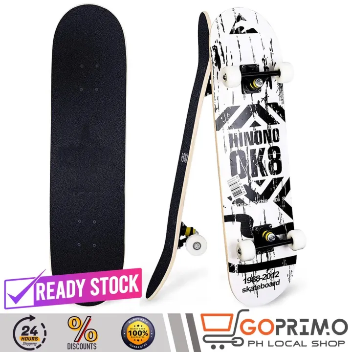 Skateboard for Older Kids Teens Adults Double Kick Deck Concave