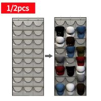 【YF】 1/2pcs 24Grid Pocket Storage Pockets Wall Door Hanging Organizer Baseball Cap Holder Rack Hat Key Sorting Bags