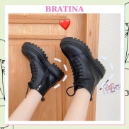 Giày boot nữ cổ cao phong cách ulzzang đi học giá rẻ BRATINA GD003