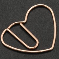 100 Pieces Love Heart Shaped Small Paper Clips Bookmark Clips For Office School Home Metal Paper Clips