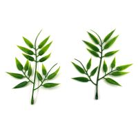 hotx【DT】 20Pcs Branches Artificial Leaves Silk Pseudoplant Wedding Decoration Office