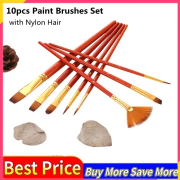 10pcs Paint Brushes Set Kit Artist Paintbrush Multiple Mediums Brushes with  Carry Bag Nylon Hair for Artist Acrylic Aquarelle Watercolor Gouache Oil  Painting for Great Art Drawing Supplies 