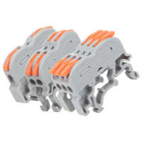 DIN Rail Type Lever Wire Connector Wire Splicing Connectors Electrical Cable Terminal for Circuit Inline new Electrical Connectors