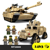 Đồ chơi Lắp Ráp Kazi KY10000 Military Army M1A2 Abrams MBT