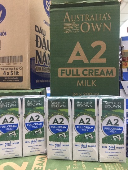 Thùng 24 hộp sữa tươi nguyên kem australia s own a2 200ml - ảnh sản phẩm 2