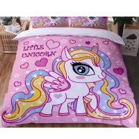 【hot】✢♀ Cartoon Unicorn Childrens Set King Quilt Cover Textile 3 Pieces Size