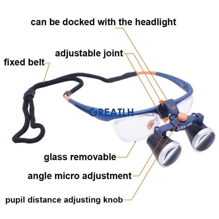 two-type-choices-two-way-screw-thread-magnifier-medica-loupes-dental-lab-instrument-2-5x-380-3-5x-420