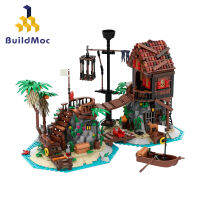 Buildmoc ห้ามโจรสลัดห้องโดยสารเกาะความคิด MOC ชุดสำเร็จรูปชุดของเล่นสำหรับเด็กของขวัญเด็กของเล่น1448ชิ้นอิฐ