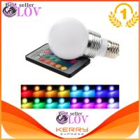 LOVBAG หลอดไฟ 3W E27 LED RGB 16 สี + รีโมท