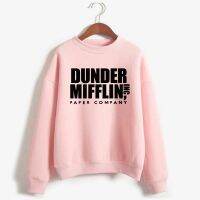 [ร้อน]ผู้หญิง Dunder Mifflin Inc บริษัทกระดาษ Wernham Hogg รายการทีวีไมเคิลสกอตต์เสื้อยืดพื้นที่ท็อปส์สำนักงานทีวีเสื้อกันหนาวหมวกผู้ชาย