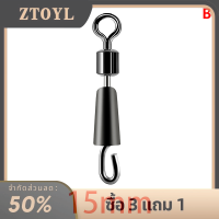 ZTOYL อุปกรณ์ตกปลาคาร์พตัวป้อนแบบหมุนได้อย่างรวดเร็วตัวป้อนวิธีการหมุนสแนปเครื่องมือตกปลาอุปกรณ์เสริมสำหรับเบ็ดตัวเชื่อมต่อ