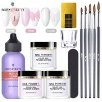 BORN PRETTY Acrylic Powder Set Pink White Clear Acrylic Nail Kit for Nails Extension Professional Nail Art Acrylic Liquid Set Wireless Earbuds Accesso