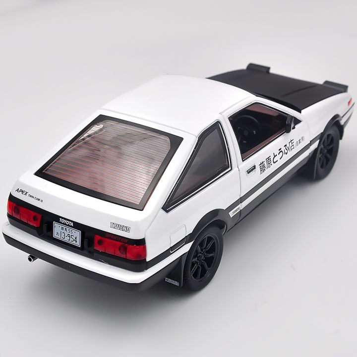 1-20-movie-car-ae86-alloy-car-mold-die-casting-toy-car-metal-car-model-simulation-sound-and-light-childrens-toy-gift