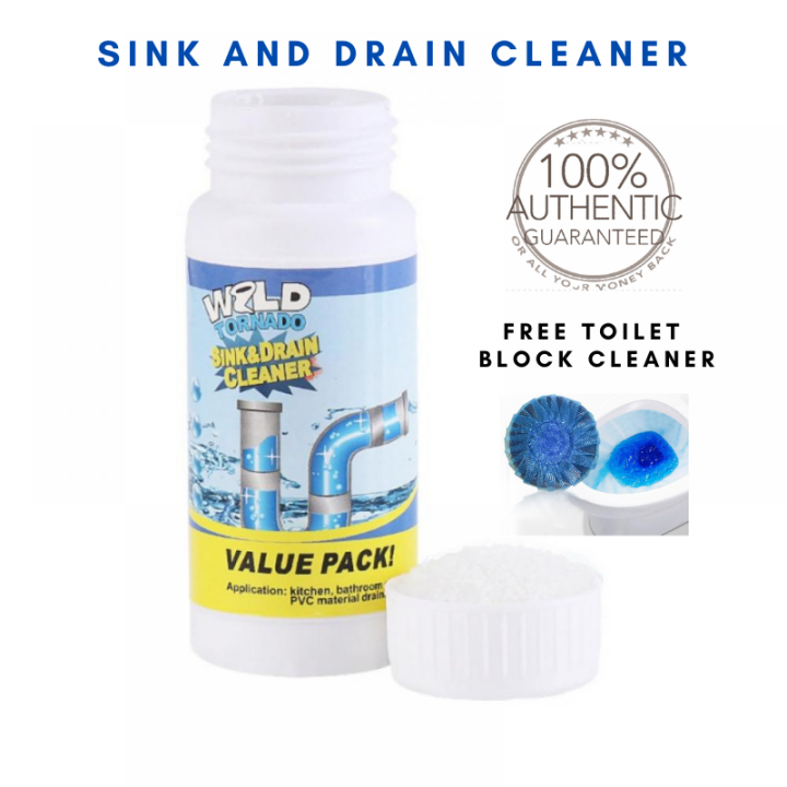 POWERFUL SINK & DRAIN CLEANER w/ FREE block cleaner /HIGH EFFICIENCY ...